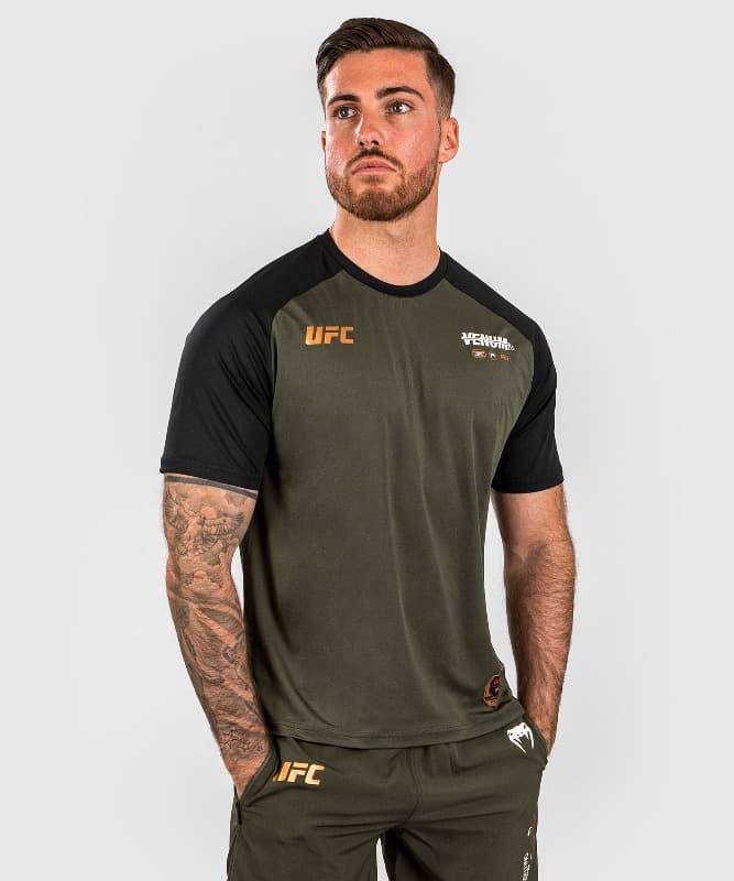 Venum UFC Adrenaline dry tech camiseta cáqui / bronze > Frete Gratis