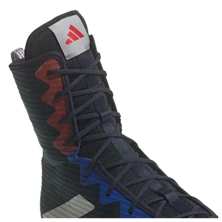 Adidas Box Hog 4 Botas de boxe azul/prata