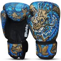 Luvas de boxe azuis Buddha Dragon