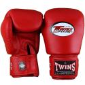 Luvas de boxe de couro Twins BGVL 3 - vermelho