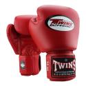 Luvas de boxe de couro Twins BGVL 3 - vermelho