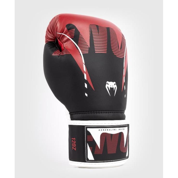 Luvas de boxe Venum Adrenaline - Preto Vermelho Branco