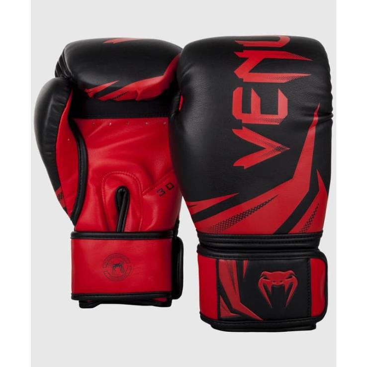 Luvas de boxe Venum Challenger 3.0 preto vermelho