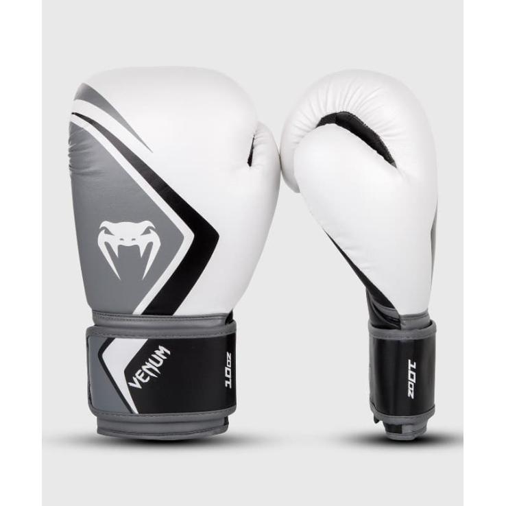 Luvas de boxe Venum Contender 2.0 - Branco Cinza Preto