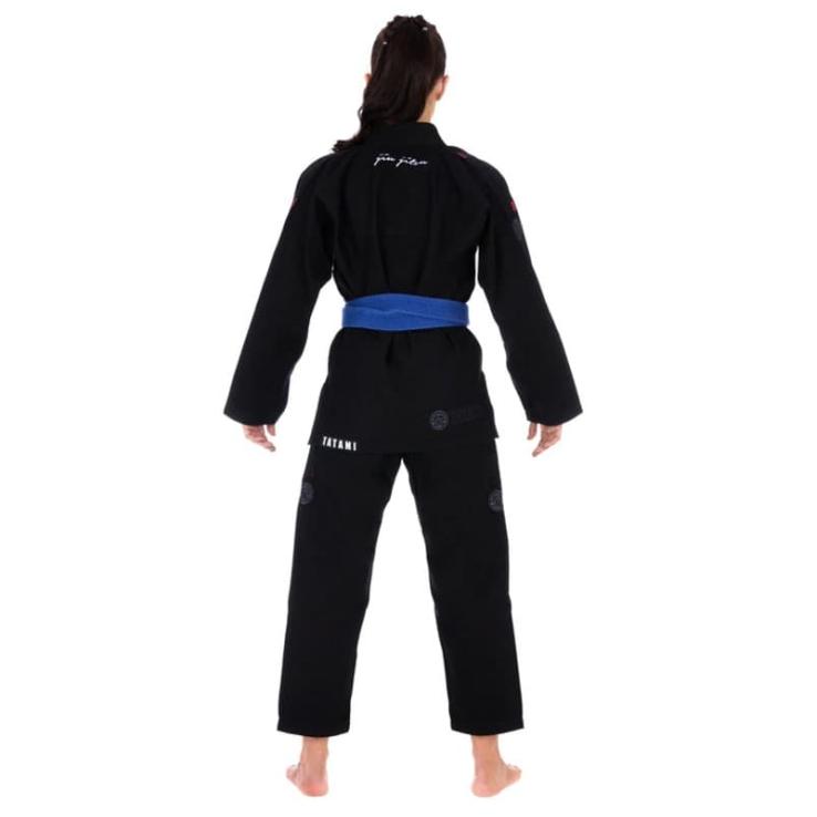 Quimono BJJ Tatami Elements Superlite preto - mulher