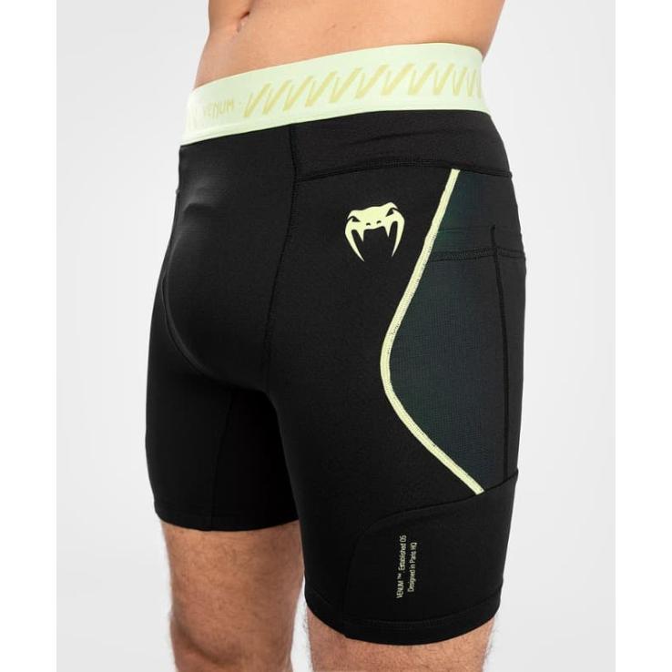 Venum Fusion 2.0 Vale Tudo Short Tights - Preto Amarelo