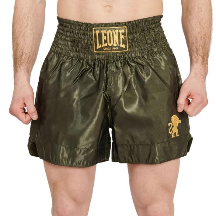 Calções Muay Thai Leone Basic 2 - cáqui