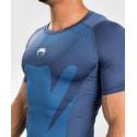 Rashguard de manga curta Venum Attack - azul marinho