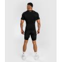 Rashguard de manga curta Venum Attack - preto cinza