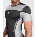 Rashguard de manga curta Venum Tempest - preto cinza