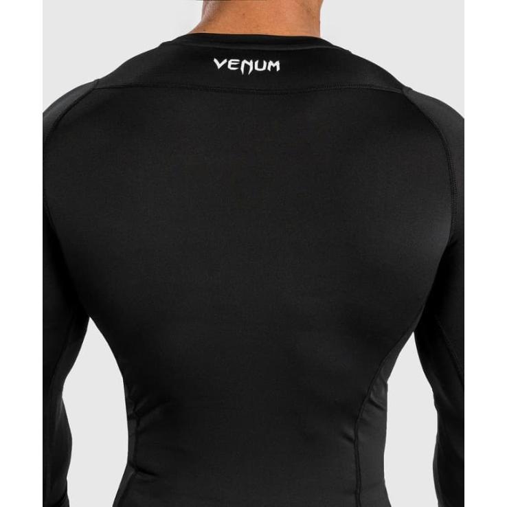 Venum Attack rashguard manga longa - preto cinza