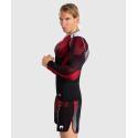 Venum Adrenaline manga comprida rashguard - preto vermelho