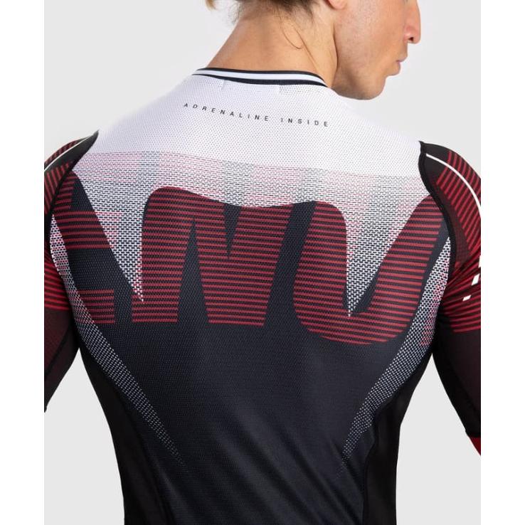 Venum Adrenaline manga comprida rashguard - preto vermelho