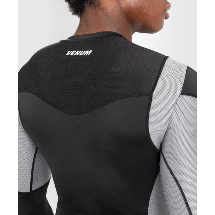 Rashguard de manga comprida Venum Tempest - preto cinza